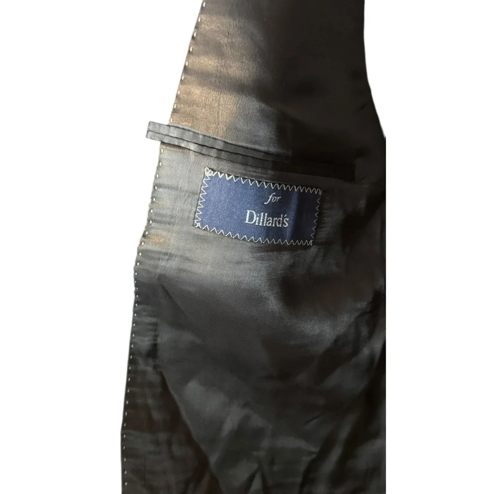 Hart Schaffner Marx Men's Blazer Classic Double Vent 2-Button Lined Gray Sz. 46L